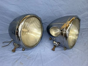 Chrysler  CM HALL DEPRESS BEAM Vintage Antique Headlights 1931 1932 WORKING COND - Picture 1 of 23