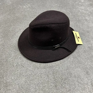 Woolrich Hat Felt Brown Wool Blend Fedora Style Mens Size Large Safari NWT - Picture 1 of 7