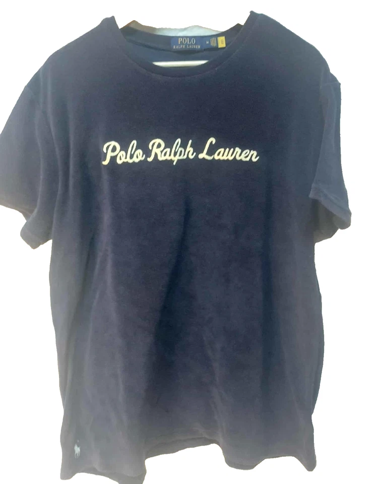 Polo Ralph Lauren x ASOS Exclusive Terry Cloth T-Shirt Navy - Men's Size Medium - image 1 of 3