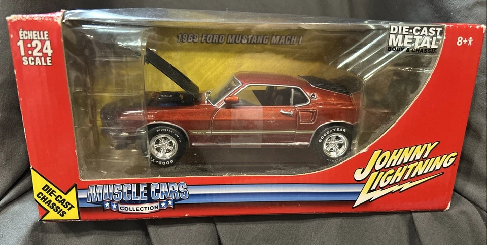 1969 Chevy Camaro Z28 Johnny Lightning #51105B 1 24 Scale Diecast Orange