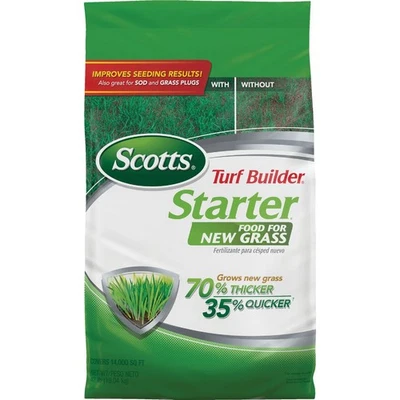 Scotts Turf Builder 42 lb. 14.000 cuadrados Alimento de arranque para hierba nueva 21814 Foto 1 de 3
