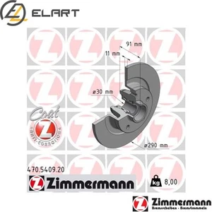 2x BRAKE DISC 470.5409.20 FOR RENAULT SCÉNIC/IV/GRAND TALISMAN/Grandtour 1.5L - Picture 1 of 6