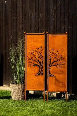 Schild Gartenschild Edelrost Rost zum Einstecken rostige Gartendeko Blumen Blüte - Bild 1 von 4