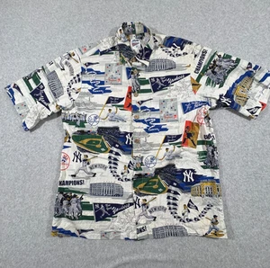 Camisa Reyn Spooner Para Hombres Pequeña Aloha Genuina MLB Mercancía New York Yankees - Imagen 1 de 5