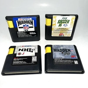 Sega Genesis Sports Game Lot of 4 Madden NFL 94 96 FIFA Soccer 95 & NHL 97 - Picture 1 of 5