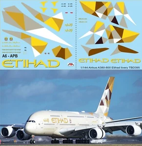 1/144 Decals für Airbus A380 - 800 Etihad Airways TBD395 - Bild 1 von 1