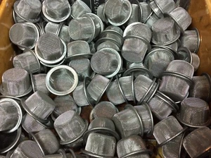 11x Pipe Screen 12mm 1/2" Dome Rim Cup Basket Bowl Fine Mesh Glass Male Slide - Afbeelding 1 van 1