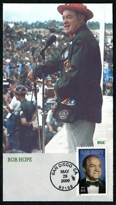 USA, SCOTT # 4406, BGC FDC COVER - BOB HOPE SPEAKING TO A LARGE AUDIENCE 2009 - Image 1 of 2