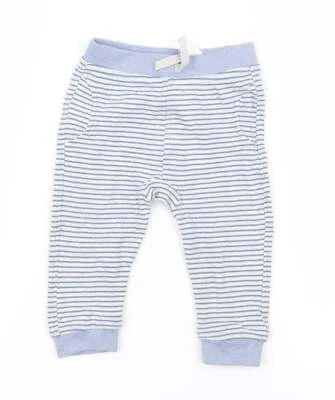 george Baby Blue Striped Polyester Blend Jogger Size 6-9 Months - Image 1 of 4