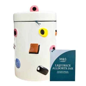 M&S Allsorts Liquorice Sweets Jar 450g Filled with Bags of Liquorice Allsorts - Picture 1 of 6