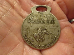 Vintage 1960's Paul Revere Insurance Company Key Fob - Picture 1 of 2