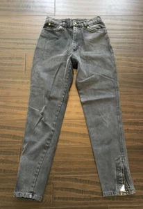 Bugle Boy Jeans Junior 9 schwarz Reißverschluss Druckknöchel Vintage 1990er Y2K Grunge LESEN - Bild 1 von 11