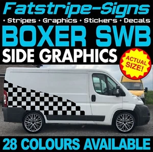 para adaptarse PEUGEOT BOXER SWB L1 PEGATINAS GRÁFICAS RAYAS CALCOMANÍAS AUTOCARAVANA AUTOCARAVANA - Imagen 1 de 2