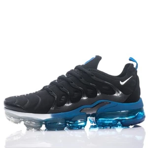 NEW Nike Air Vapormax Plus Black Blue Men's Air Cushioned Sport shoes Free Ship - Picture 1 of 5