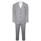 Harry Brown Three Piece Slim Fit Suit In Black / White Check