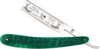 Hen & Rooster HRI401-GPB 4.25" Stainless Blade Green Bone Handle Folding Razor