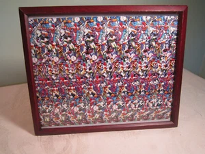 Magic Eye 3D béisbol ""Strike One"" enmarcado por bateador impresión artística en color - Imagen 1 de 12