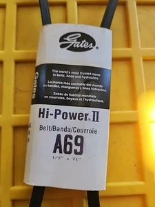 Gates A69 Hi-Power II Classical Section Wrapped V-Belt 1/2 X 71 Inches - Picture 1 of 2