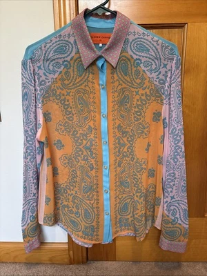 Blusa transparente Clover Canyon manga larga talla pequeña Foto 1 de 4