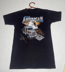 Vintage 1985 Truckers Only 3D Emblem T-Shirt THE AMERICAN WAY Wildwood FL 32785 - Bild 1 von 14