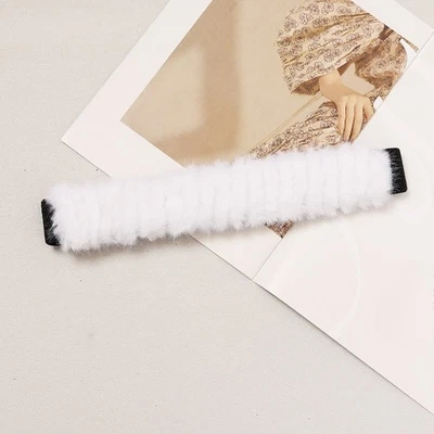 Cinturón peludo estilo vintage americano para damas niña piel sintética cintura elástica felpa Foto 1 de 4