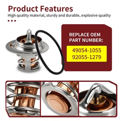 Termostato y junta tórica para Kawasaki Vulcan 500 EN500 1990-1996 EN500C LTD 1996-2009 Foto 1 de 4