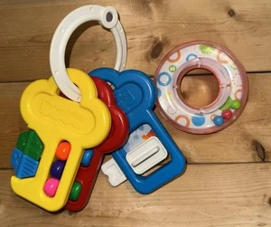Vtg 1994 Fisher Price Activity Big Keys Rattle 1084 Baby Infant Toddler Toy #2 - Picture 1 of 12