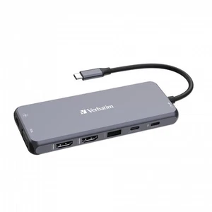 Verbatim USB-C Pro Multiport Hub mit 14 Anschlüssen - HDMI, VGA, RJ45, USB-A - Bild 1 von 9