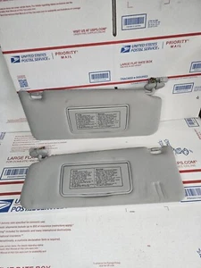 2007-2012 Acura RDX Sun Visor Set Pair Gray Left Right OEM - Picture 1 of 9