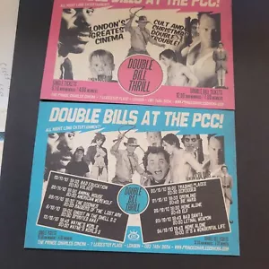 CINEMA POSTCARD - DOUBLE BILLS AT THE PCC - PRINCE CHARLES CINEMA NM - Picture 1 of 1