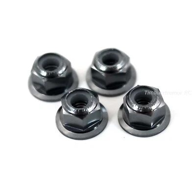 HSP Gunmetal Aluminum Wheel Hub M4 Locknuts Redcat Lightning Volcano Tornado EPX - Image 1 of 2