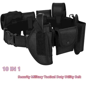 10 in 1 Tactical Duty Belt Guard Security Military Tactical Duty Utility Belt - Picture 1 of 10