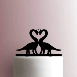 Dinosaur - Brontosaurus Heart 225-A250 Cake Topper - Picture 1 of 2