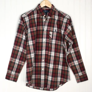 Ralph Lauren Button-Down Shirt Boys L 16/18 Multicolor Plaid Long Sleeve Cotton - Picture 1 of 4