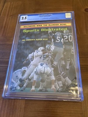 Baltimore Colts Sports Illustrated CGC 2.5 OW/White- Jim O’Brien Super Bowl 1971 - Image 1 of 3
