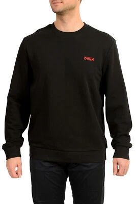 Hugo Boss Para Hombre "Drick194_E" Negro Logo Cuello Redondo Sudadera US L IT 52 Foto 1 de 4