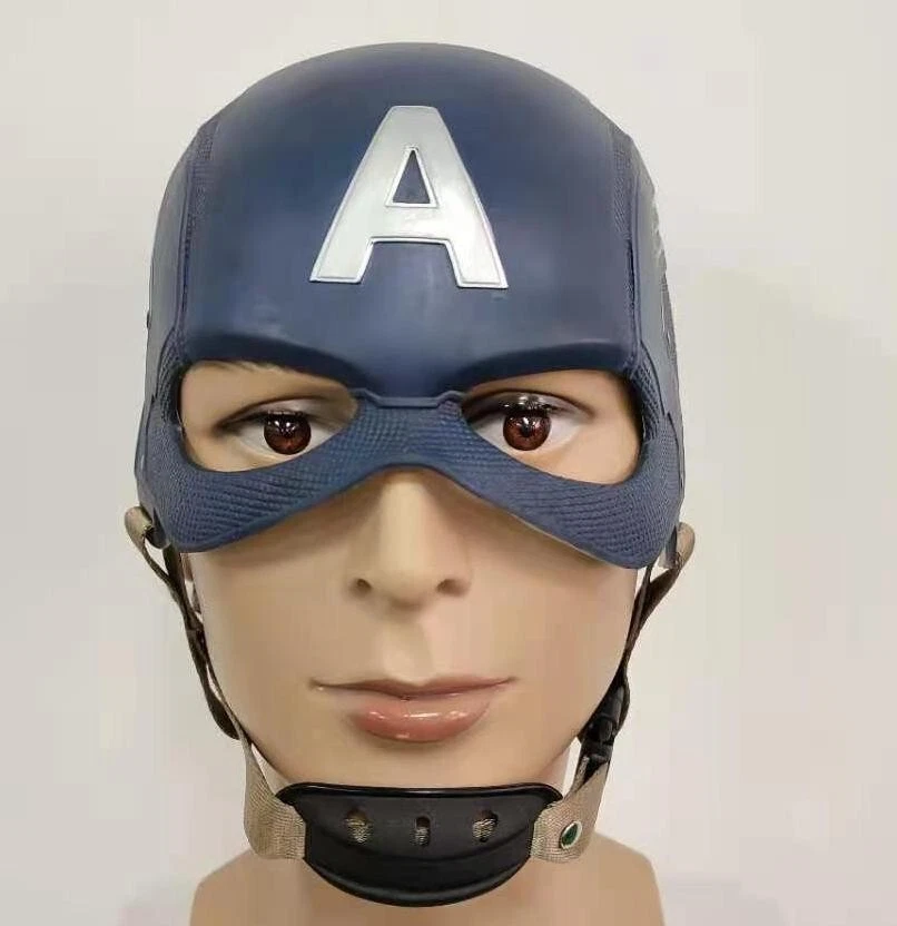 Captain America Steve Rogers Mask Latex Captain America Helmet - Image 1 of 4
