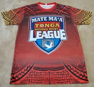 MATE MA'A TONGA NATIONAL RUBY LEAGUE MENS JERSEY SMALL graphic - Picture 1 of 6