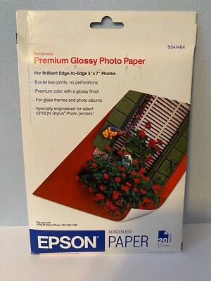 NEW Epson Borderless Photo Paper 5x7 (Paper). S041464 - Image 1 of 2