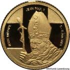 V1405 Rare Congo 20 Francs Pope Jean Paul II Lion 2004 Or Gold 999% Proof >Offer