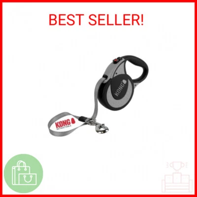 Alcott Kong Ultimate Retractable Dog Leash, Extra Large, Grey, 16' Long - Image 1 of 2