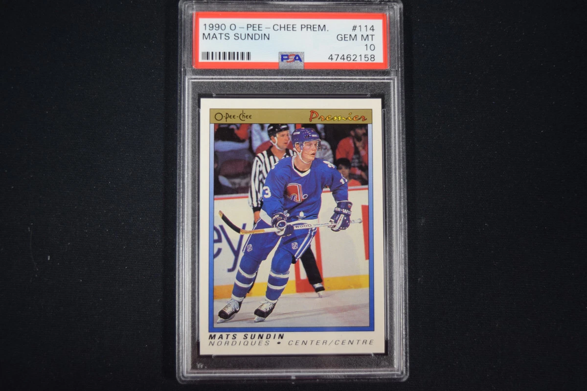 Mats Sundin 1990 OPeeChee Premier 114 Base Price Guide Sports Card