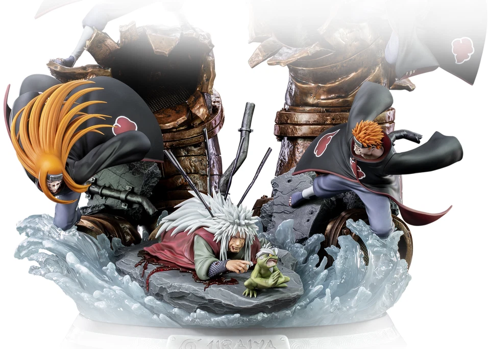 NARUTO SHIPPUDEN Jiraiya - One Last Heartbeat HQS Statue 1/8 Tsume TWO Brown Box