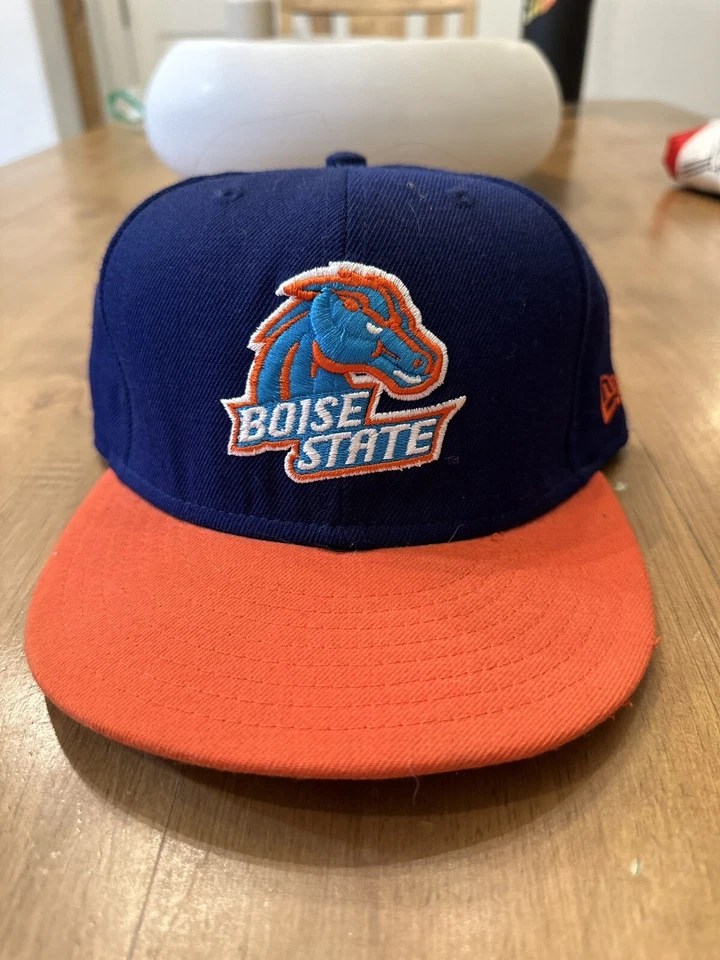 Boise State Broncos NCAA Blue Orange New Era Size 59FIFTY 7 1/4 Fitted Hat Cap - Image 1 of 4