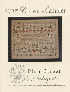 Plum Street Samplers - 1837 Crown Sampler - Picture 1 of 2