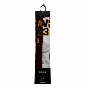 STANCE NBA LeBron James Cleveland Cavaliers Stance Split Team Jersey Socks L - Picture 1 of 2