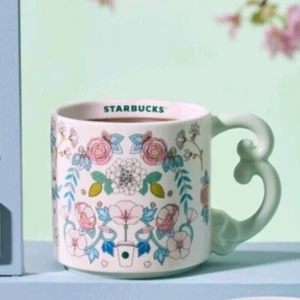 Starbucks 2025 China Spring Flower Green 10oz Mug - Picture 1 of 2