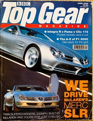 TOP GEAR MAGAZINE APR-2000 - Ford Racing Puma, McLaren SLR, Audi S6 Avant, Clio - Image 1 of 2