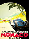 87521 MOTOR RACE GRAND PRIX MONACO MONTE CARLO Wall Print Poster AU