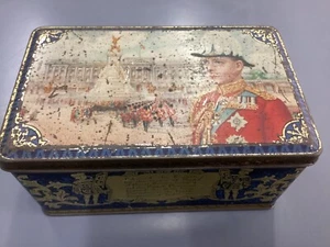 William Arnotts Homebush Tin King Edward VIII Accession to the Throne Hinged Lid - Picture 1 of 6